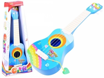 Vaikiška gitara mažyliams Happy Day, mėlyna Muzikālā rotaļlietas