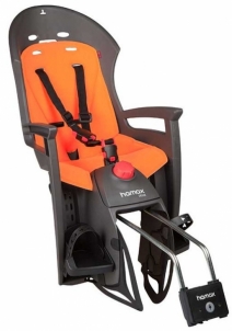 Vaikiška kėdutė Hamax Siesta prie rėmo gray/orange atlenkiama Детские стулья для велосипедов