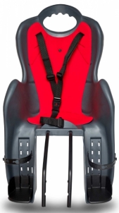 Vaikiška kėdutė HTP Italy Elibas T prie rėmo anthracite-red Детские стулья для велосипедов