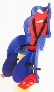 Vaikiška kėdutė HTP Italy Sanbas T prie rėmo blue-red Baby high chairs for bicycles