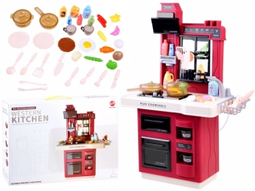 Vaikiška virtuvėlė „Western Kitchen“, raudona