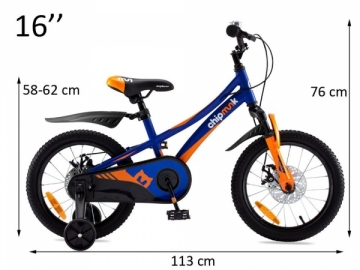 Vaikiškas dviratis "Royal Baby Explorer Chipmunk 16", mėlynas