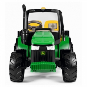 Vaikiškas dvivietis elektrinis traktorius - Peg Perego, žalias