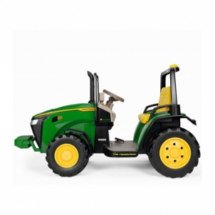 Vaikiškas dvivietis elektrinis traktorius - Peg Perego, žalias