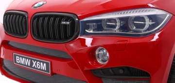 Vaikiškas dvivietis elektromobilis BMW X6M XXL Raudonas - Lakuotas