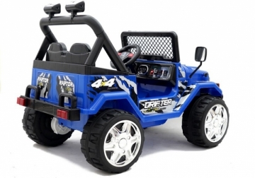Vaikiškas dvivietis elektromobilis "Drifter", mėlynas