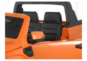 Vaikiškas dvivietis elektromobilis "Ford Ranger 4x4 MP4", lakuotas oranžinis