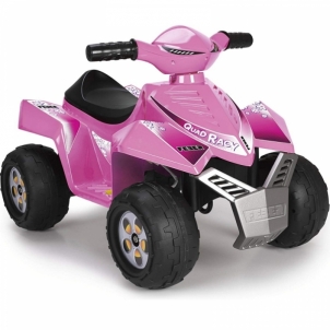 Vaikiškas elektrinis keturratis - Feber, rožinis Автомобили для детей