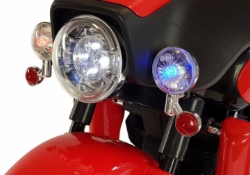 Vaikiškas elektrinis motociklas “ABM5288”, raudonas