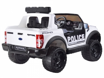 Vaikiškas elektromobilis „Auto Police Ford“, juodas