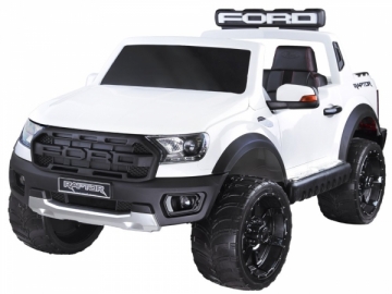 Vaikiškas elektromobilis “Ford Ranger Raptor”, baltas