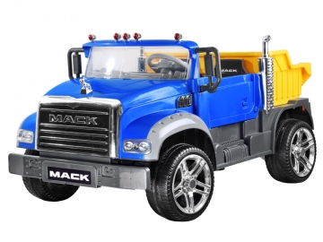 Vaikiškas elektromobilis „Mack Trucks“, mėlynas 