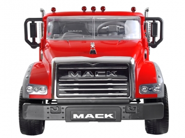 Vaikiškas elektromobilis „Mack Trucks“, raudonas