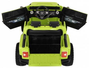 Vaikiškas elektromobilis Mighty Jeep 4x4, žalias