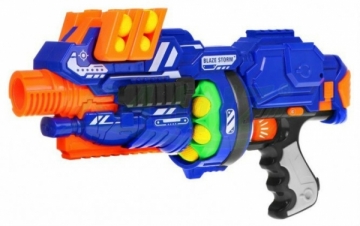 Vaikiškas ginklas su rutuliniais šoviniais Blaze Storm, mėlynas