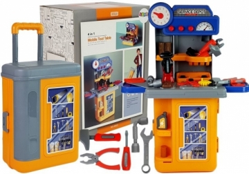Vaikiškas įrankių komplektas lagamine Profesijų žaislai