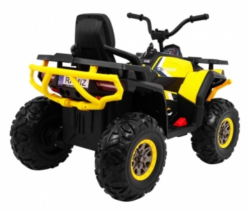 Vaikiškas keturratis Quad ATV, geltonas