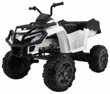 Vaikiškas keturratis Quad XL ATV, baltas Elektriniai automobiliai vaikams