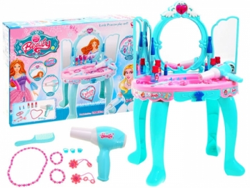 Vaikiškas kosmetikos staliukas, mėlynas Rotaļlietas meitenēm
