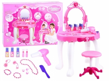 Vaikiškas kosmetinis staliukas, rožinis Žaislai mergaitėms