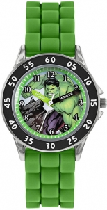 Vaikiškas laikrodis Disney Time Teacher Avengers Hulk AVG9032 Vaikiški laikrodžiai