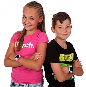 Bērnu pulkstenis HELMER Chytré dotykové hodinky s GPS lokátorem LK 703 žluté