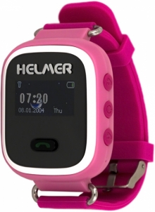 Bērnu pulkstenis HELMER Chytré hodinky s GPS lokátorem LK 702 růžové