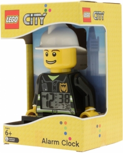 Bērnu pulkstenis Lego City Fireman Minifigure Clock