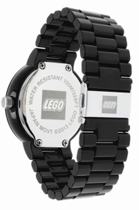 Vaikiškas laikrodis Lego Stud Brick Black/Chrome 9007705
