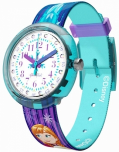 Vaikiškas laikrodis Swatch Flik Flak Disney Elsa & Anna ZFLNP027