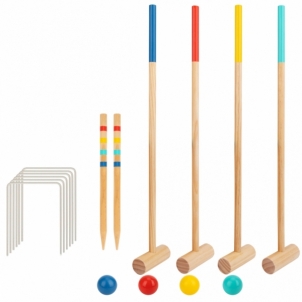 Vaikiškas medinis kriketo rinkinys Sporta rotaļlietas