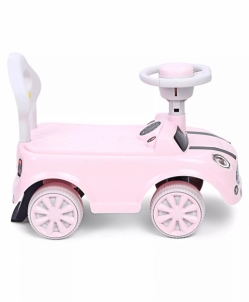 Vaikiškas paspiriamas automobilis Mini Cooper rožinis