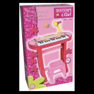 Vaikiškas pianinas 31 key keyboard with legs and stool