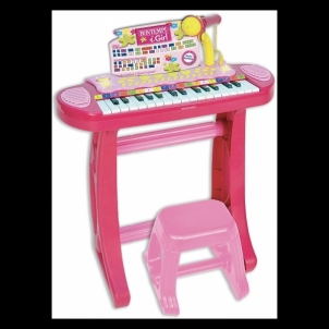 Vaikiškas pianinas 31 key keyboard with legs and stool