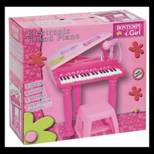 Vaikiškas pianinas Bontempi El.Grand Piano 37 keys with microph.,legs,stool