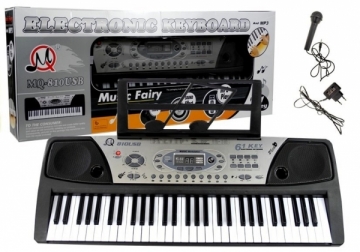 Vaikiškas sintezatorius su mikrofonu - MQ-810 Muzikālā rotaļlietas