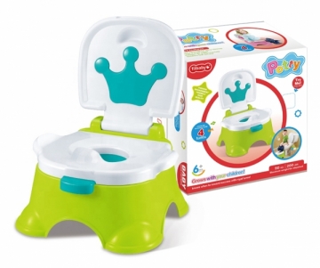 Vaikiškas tualetas su garso efektais, žalias Bērnu podiņi