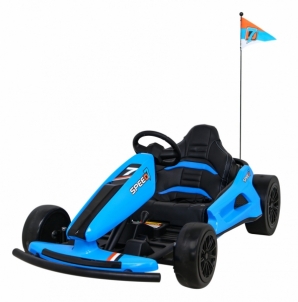 Vaikiškas vienvietis elektrinis kartingas Speed 7 Drift King, mėlynas Bērnu elektromobīļi