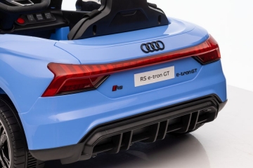 Vaikiškas vienvietis elektromobilis - Audi E GT, mėlynas