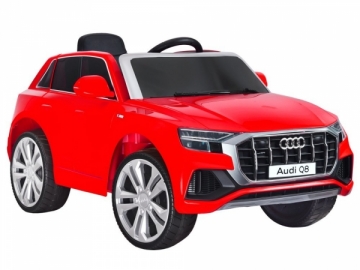Vaikiškas vienvietis elektromobilis &quot;Audi Q8&quot;, raudonas Bērnu elektromobīļi