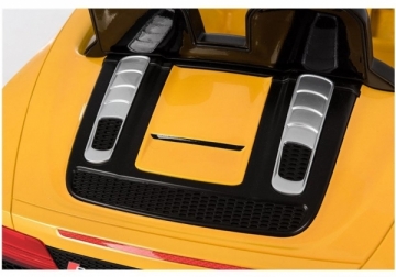 Vaikiškas vienvietis elektromobilis "Audi R8", geltonas