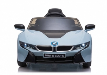 Vaikiškas vienvietis elektromobilis "BMW I8", mėlynas