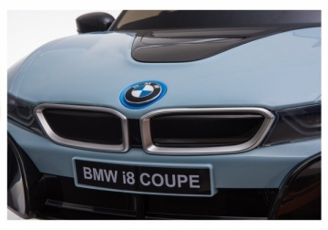Vaikiškas vienvietis elektromobilis "BMW I8", mėlynas