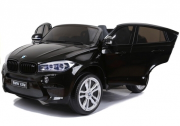 Vaikiškas vienvietis elektromobilis "BMW X6M", juodas