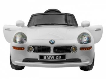 Vaikiškas vienvietis elektromobilis "BMW Z8" sidabrinis