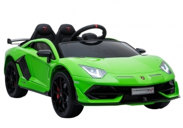 Vaikiškas vienvietis elektromobilis "Lamborghini Aventador", žalias 
