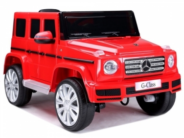 Vaikiškas vienvietis elektromobilis "Mercedes G500", raudonas