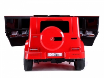 Vaikiškas vienvietis elektromobilis Mercedes G500 raudonas