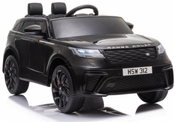 Vaikiškas vienvietis elektromobilis "Range Rover", lakuotas juodas 