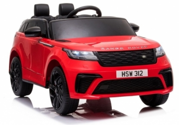 Vaikiškas vienvietis elektromobilis "Range Rover", lakuotas raudonas 